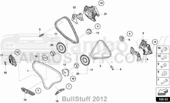 2020 Lamborghini HURACAN PERFORMANTE SPYDER USA TIMING CHAIN (109.03.00)